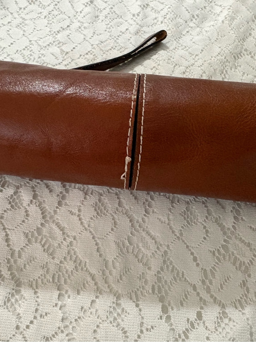 Patricia Nash brown leather wristlet, GUC - Picture 12 of 16
